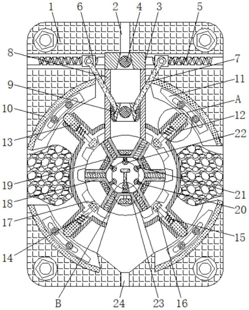 Sludge extrusion device capable of preventing non-uniform sludge distribution from affecting drying effect