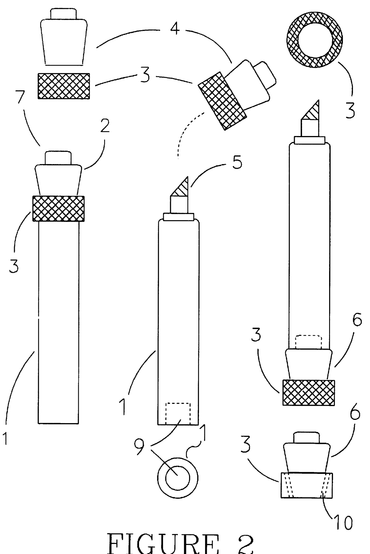 Felt-tip pen cover with eraser