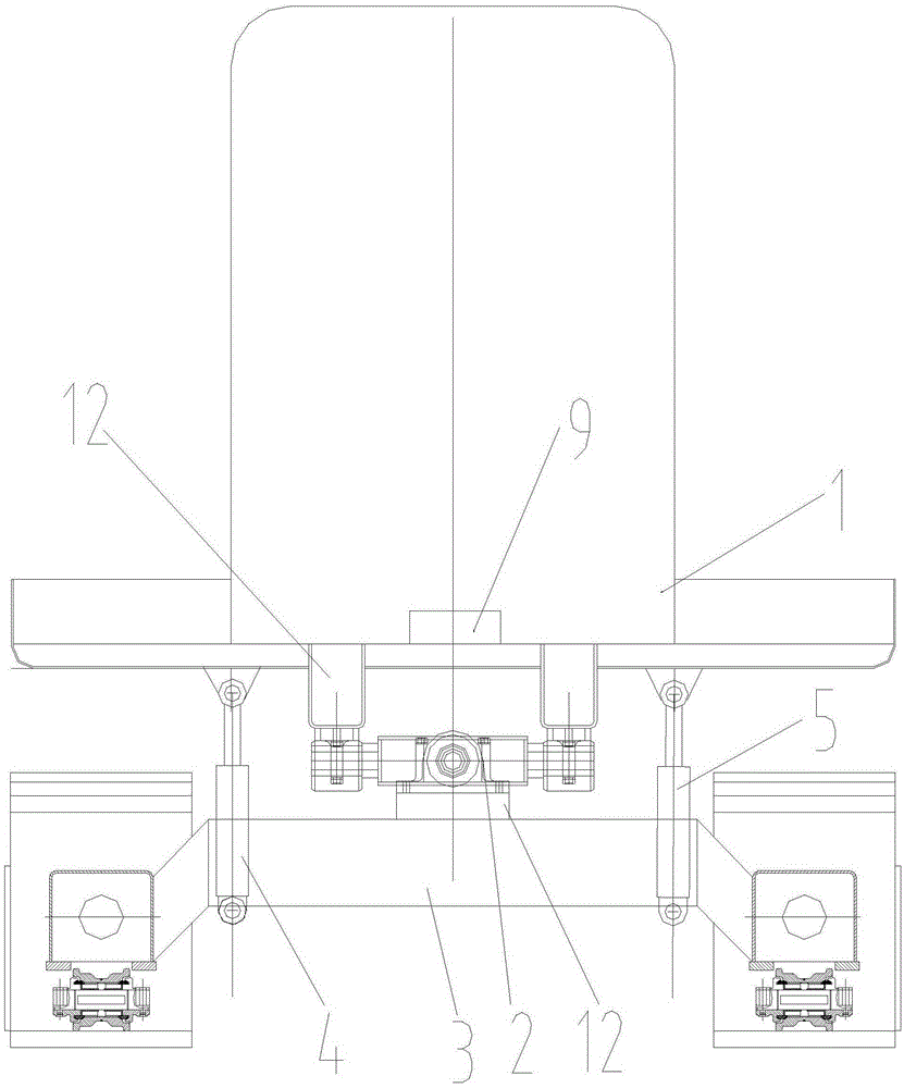 Universal leveling device for vehicle body