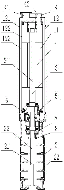 Two-shaft water pump