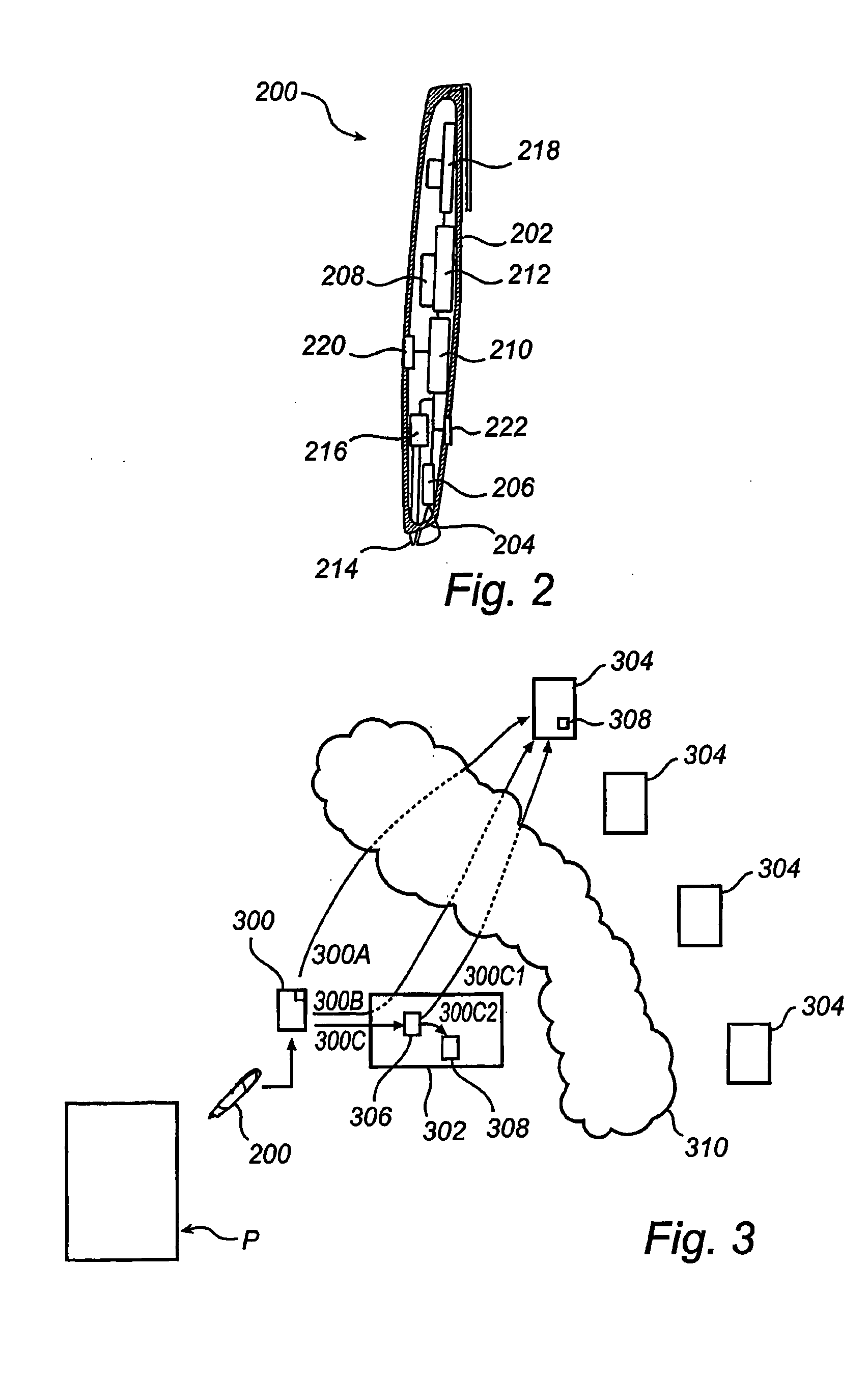 Data processing in an electric pen