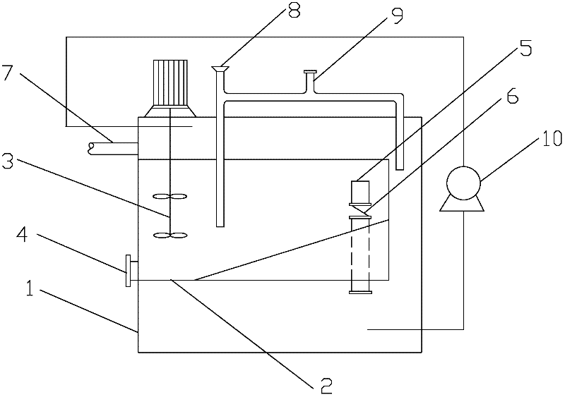 Device for synchronously neutralizing and heating low-temperature acidic waste water