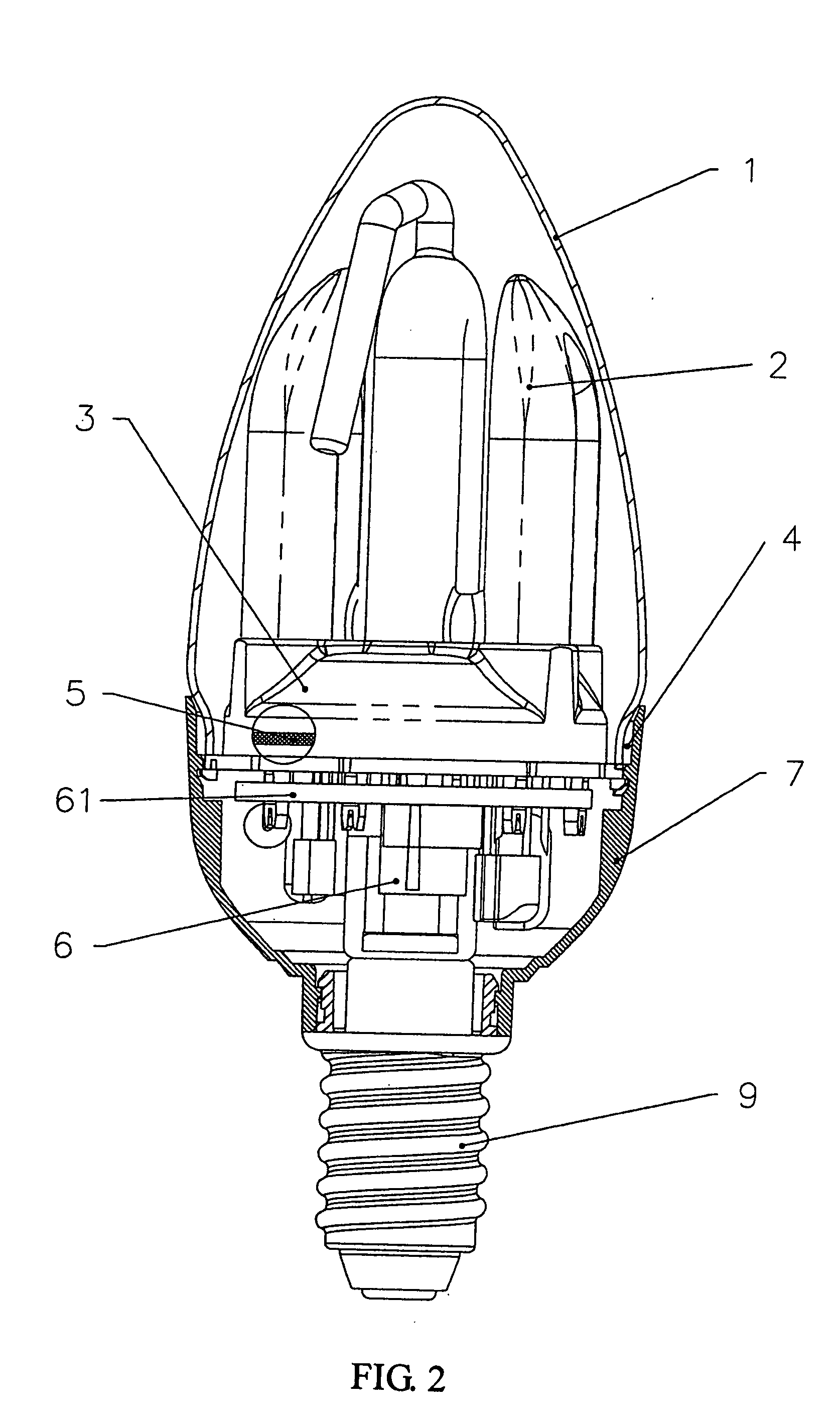 All-rounded illumination enveloped fluorescent lamp