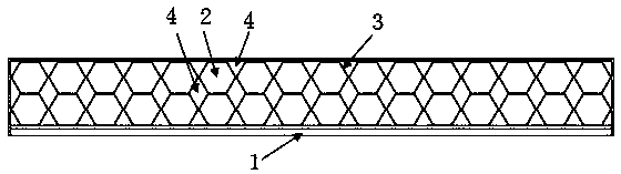 Damping board based on negative poisson ratio structure