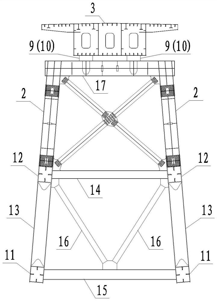 Deck type steel arch bridge anti-seismic structure system