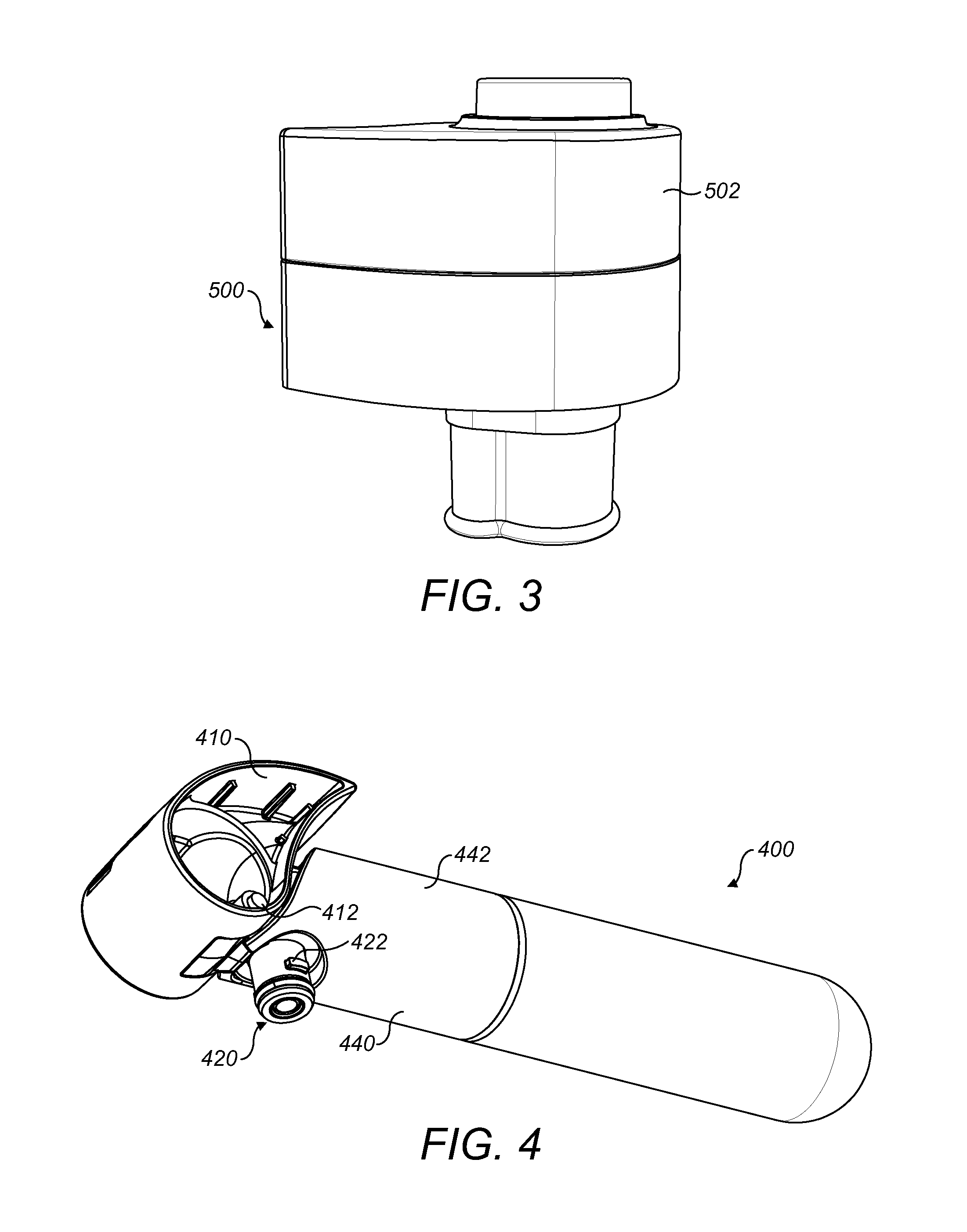 Carbonating device, method of use, and related discharge and cap assemblies