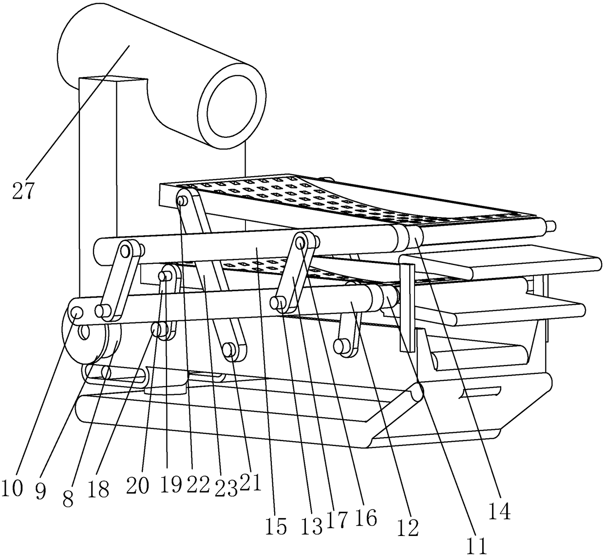 Sediment sieving machine