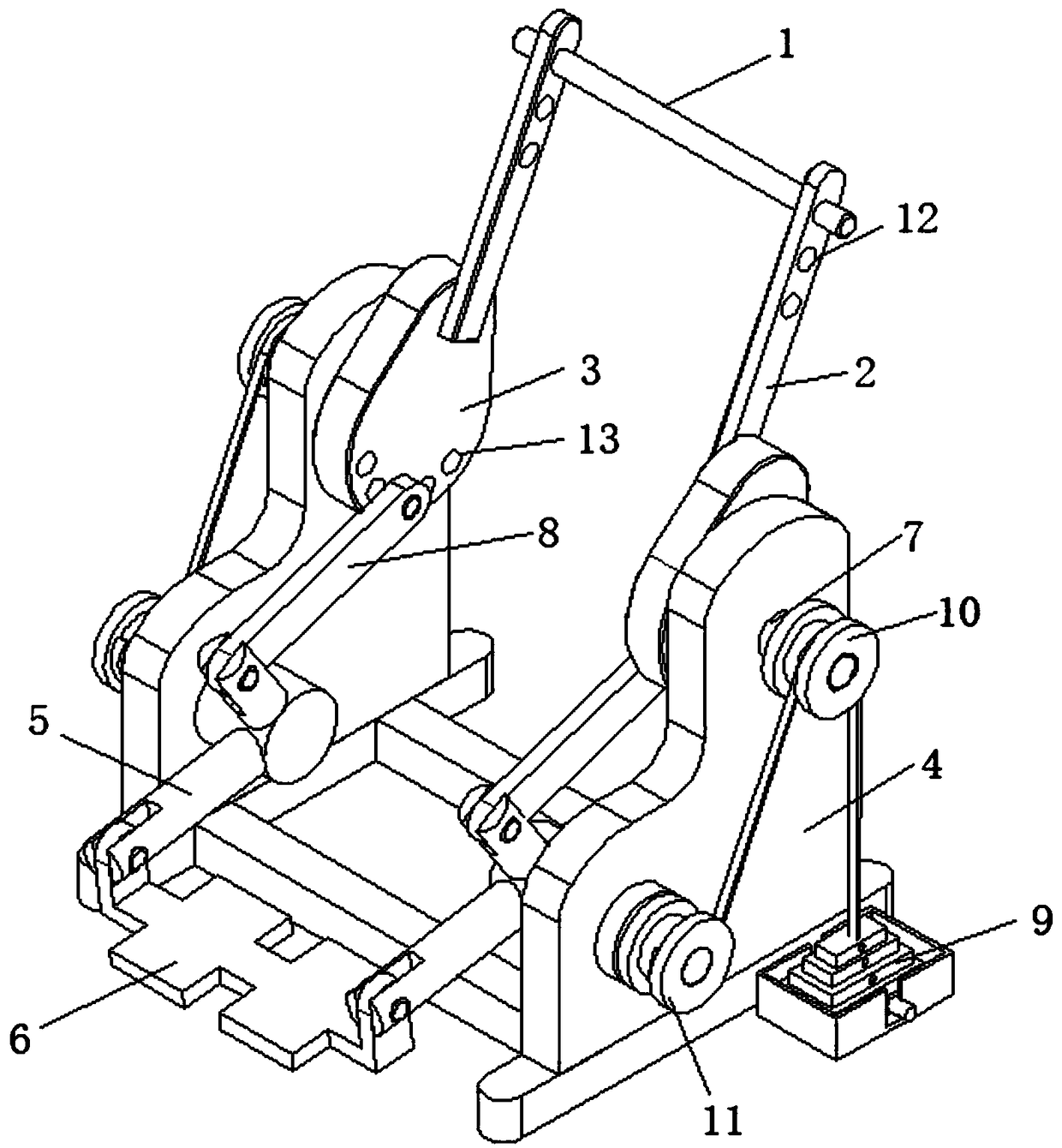 Squatting-standing-type abdomen strengthening sports equipment