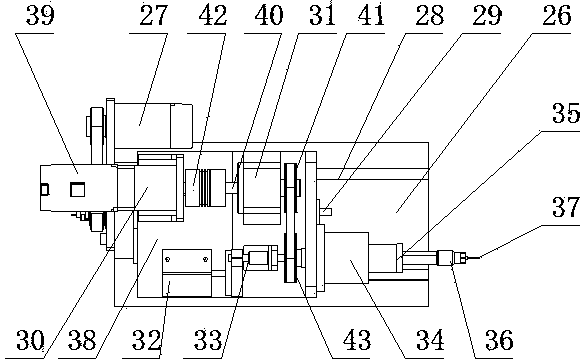 Automatic detecting and adjusting machine table for gear and rack meshing gap of automobile steering device