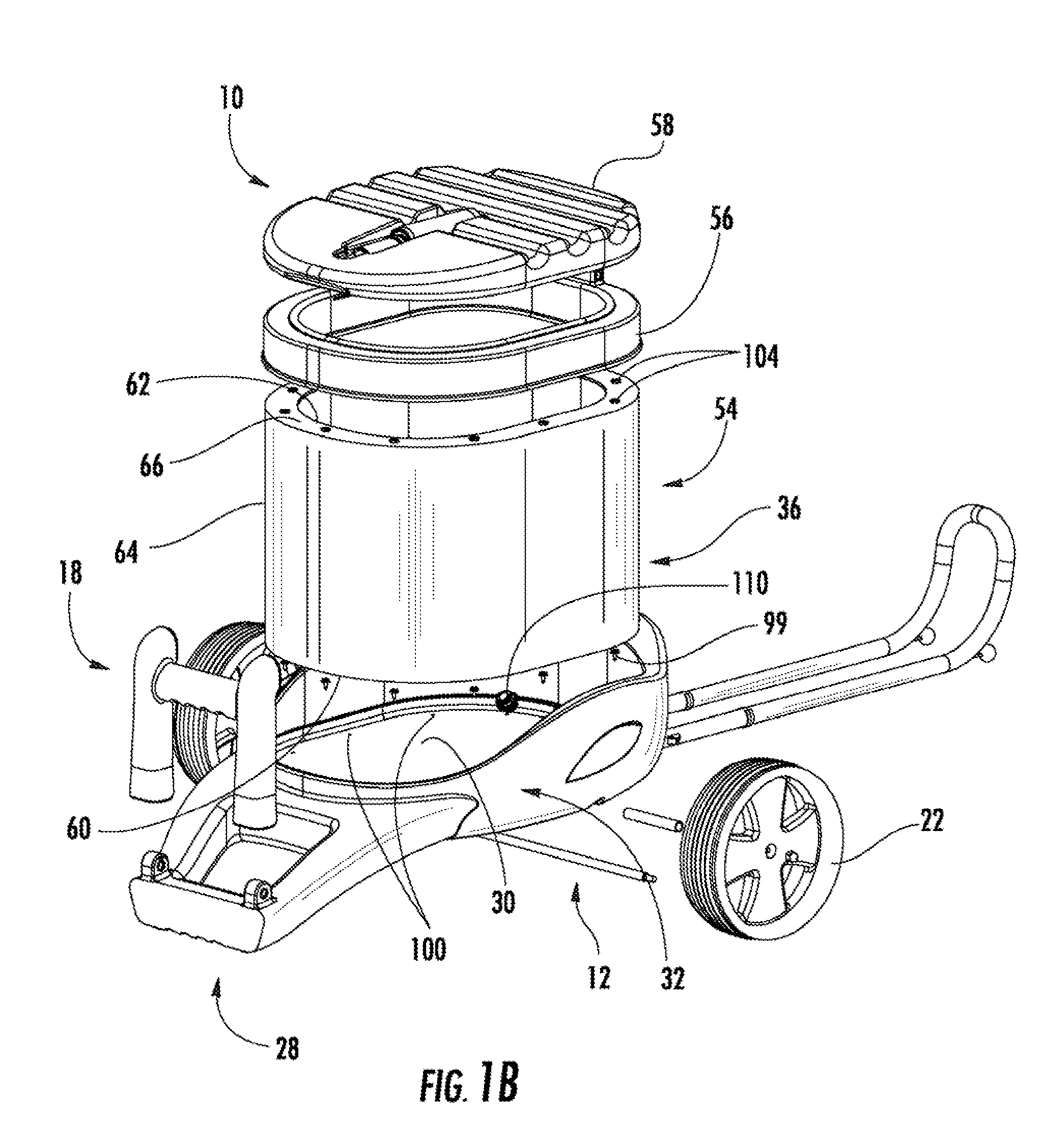 Wheeled travel cooler with inflatable sidewalls