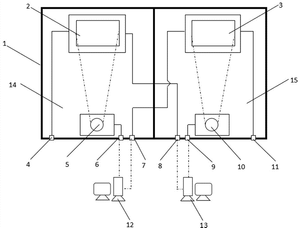 Internal and external network physical isolation data transmission device