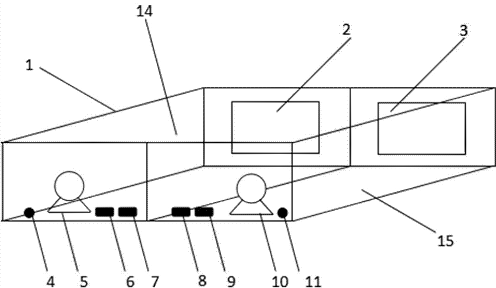 Internal and external network physical isolation data transmission device