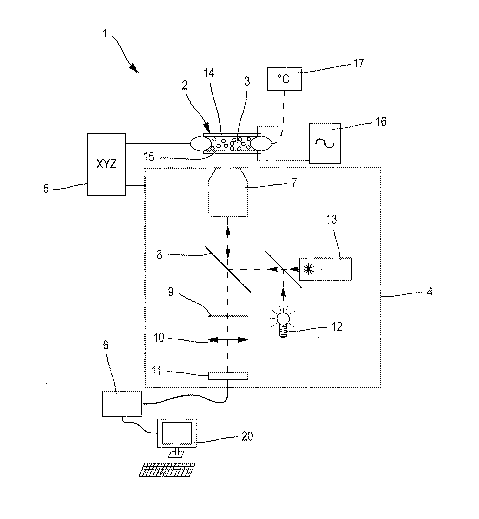 Method and device for reading an emulsion