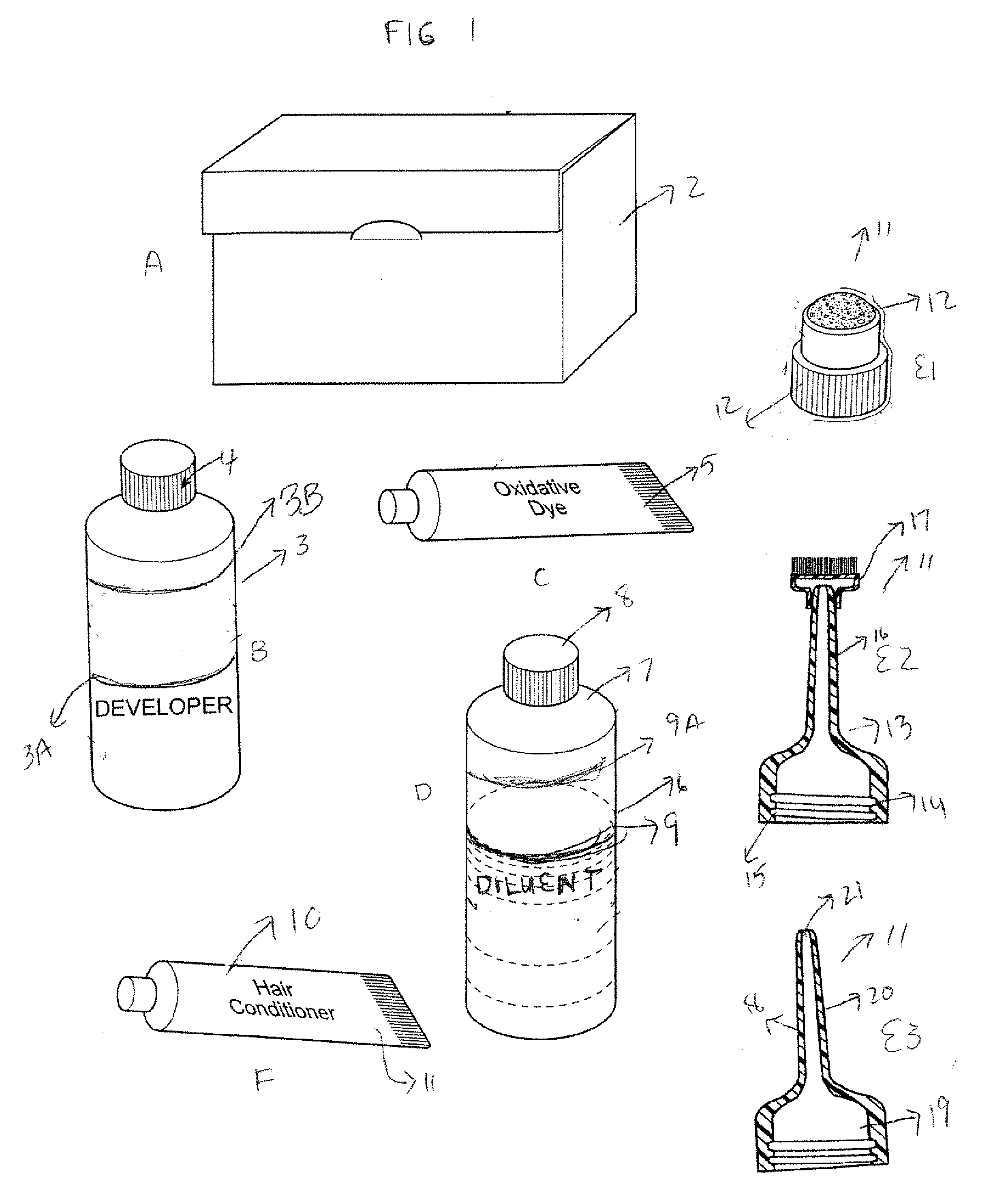 Method and Kit for Coloring Hair