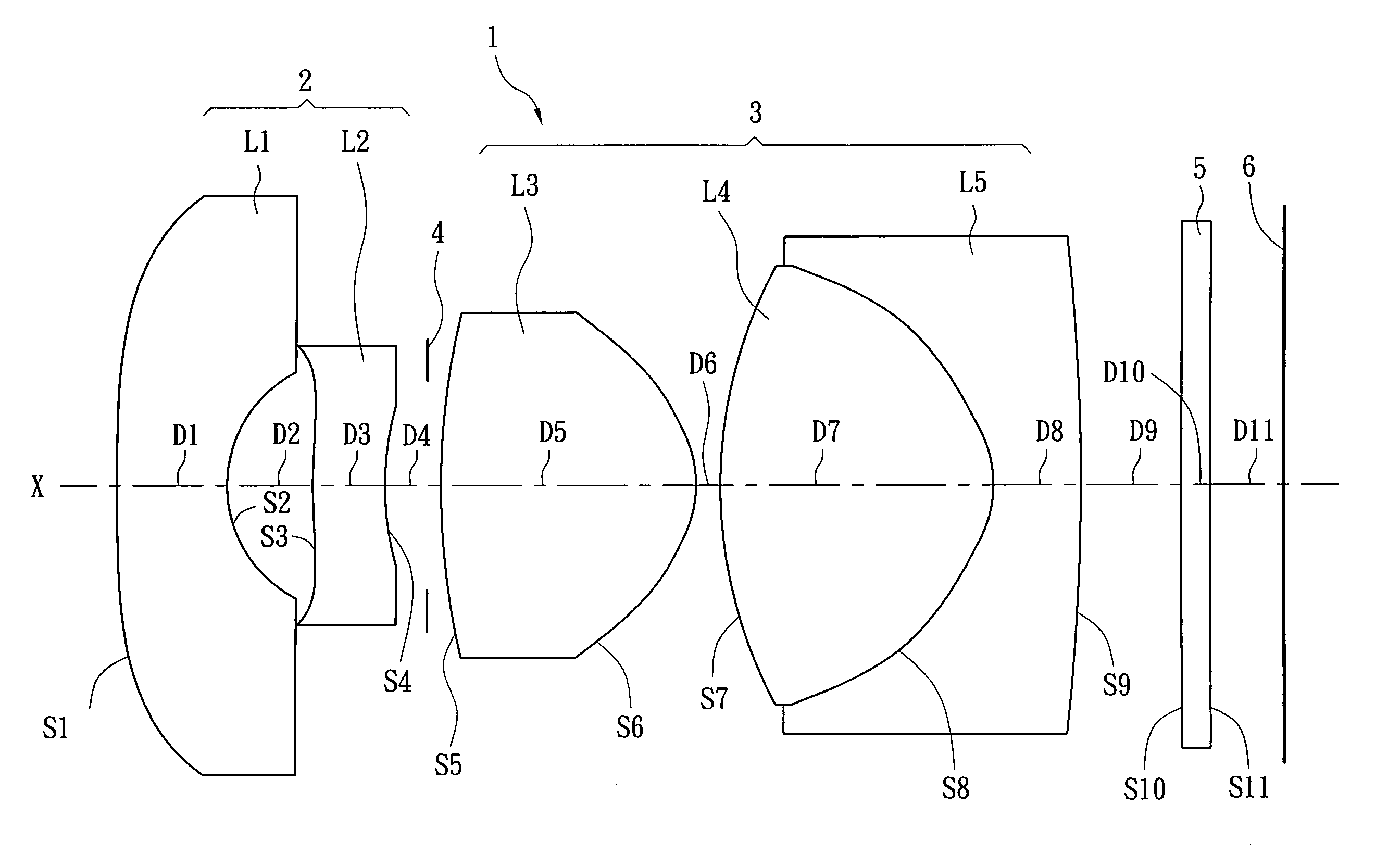 Five-lens image lens system