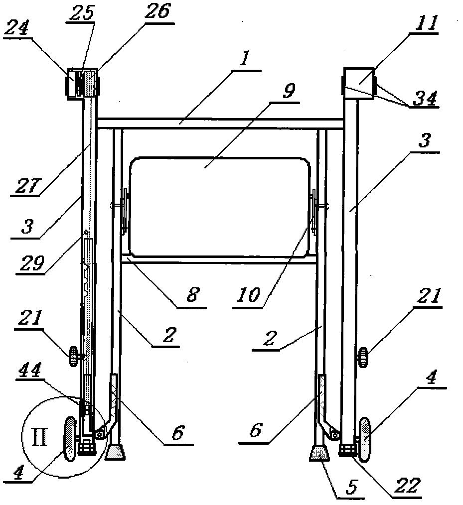 Manual self-help stair climber