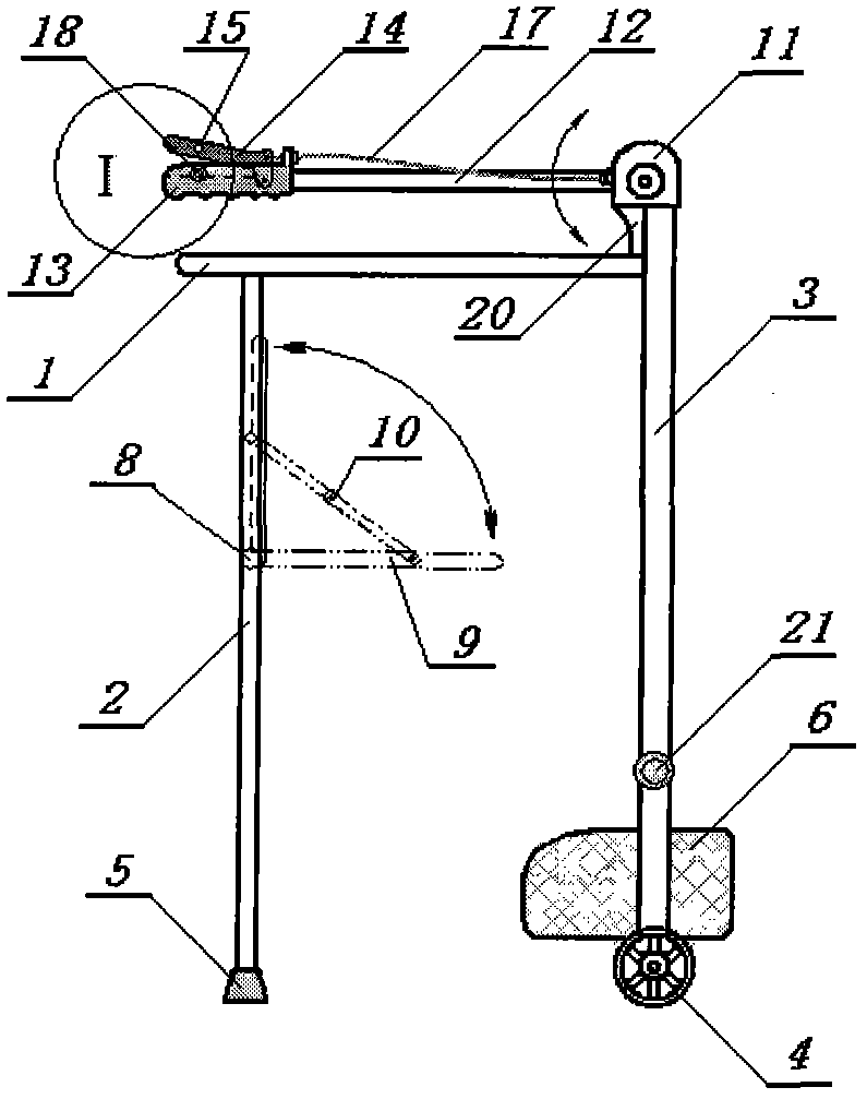 Manual self-help stair climber