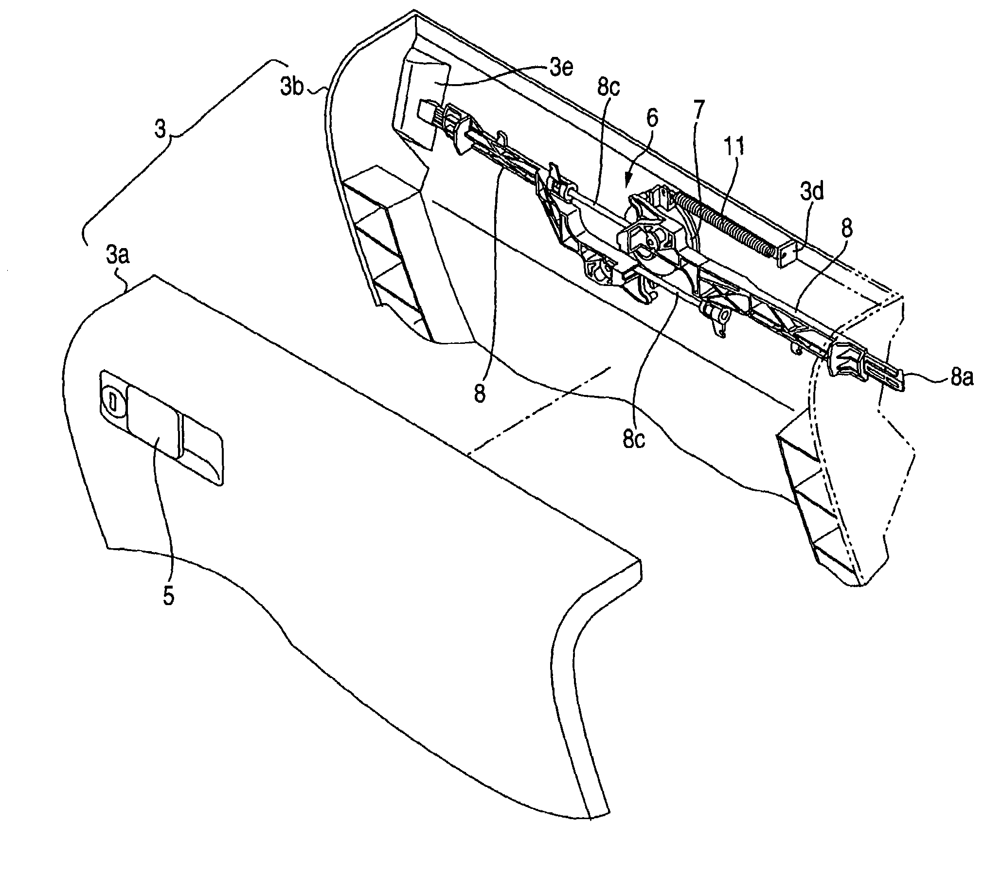 Lid lock apparatus for glove box