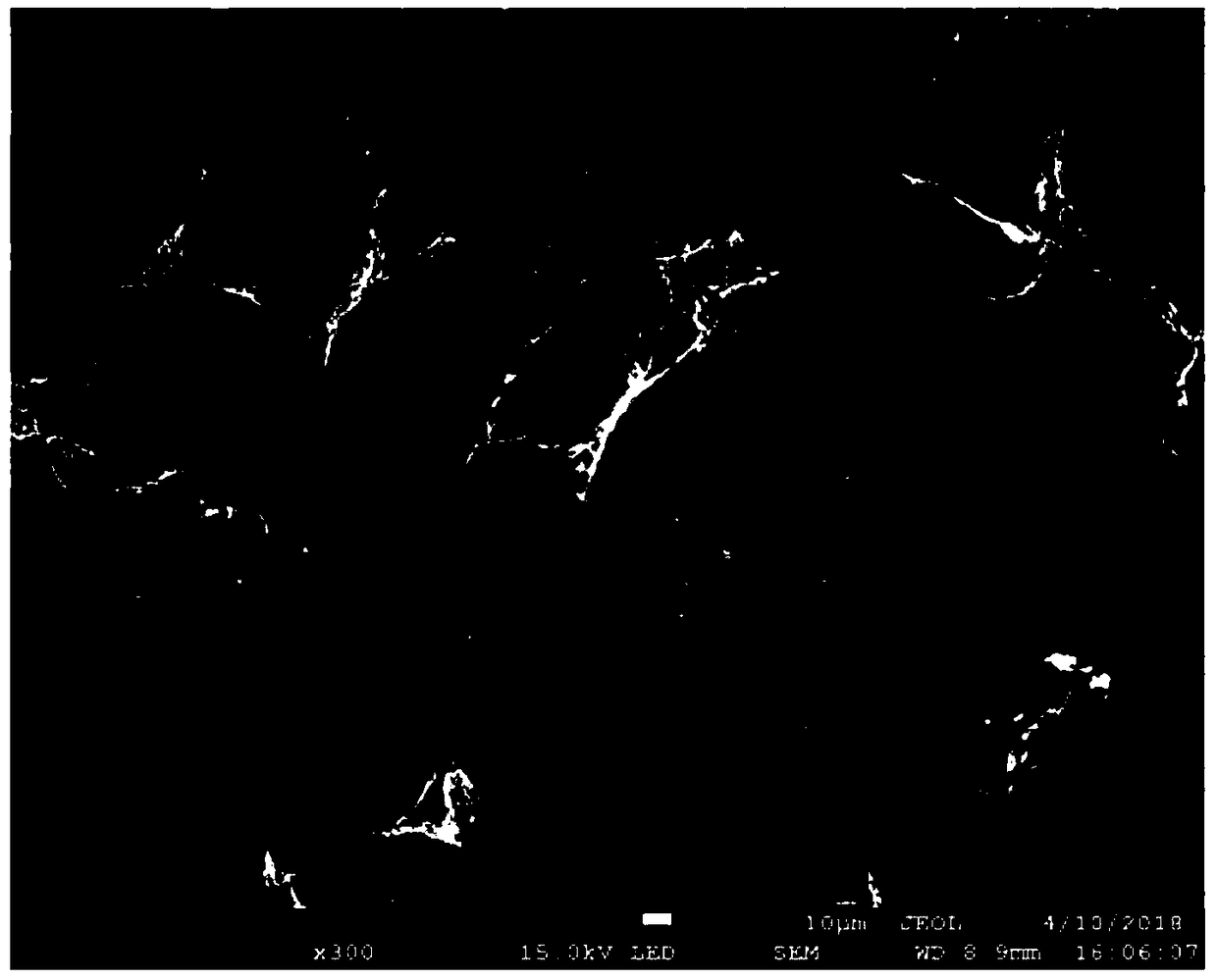 Bioactive ceramic fiber composite scaffold for bone repair and preparation method of composite scaffold