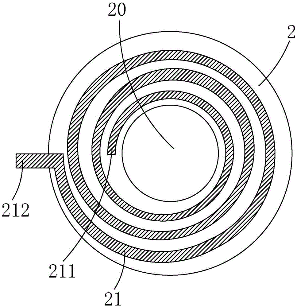 Vacuum evaporation heating device