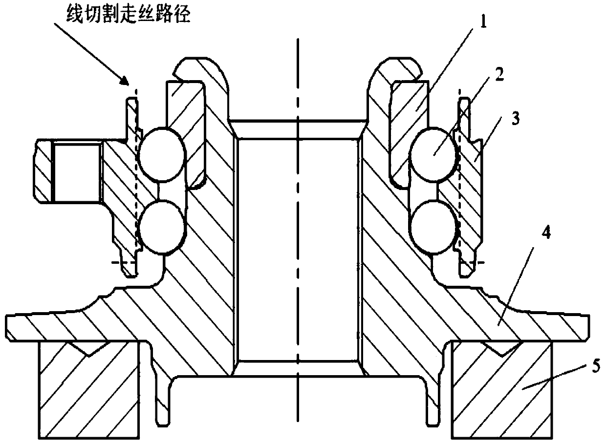 A wheel hub bearing swing grinding riveting pre-tightening force detection method