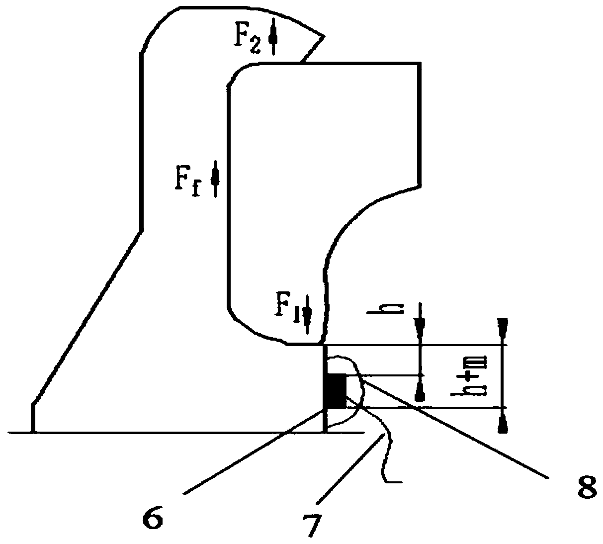 A wheel hub bearing swing grinding riveting pre-tightening force detection method