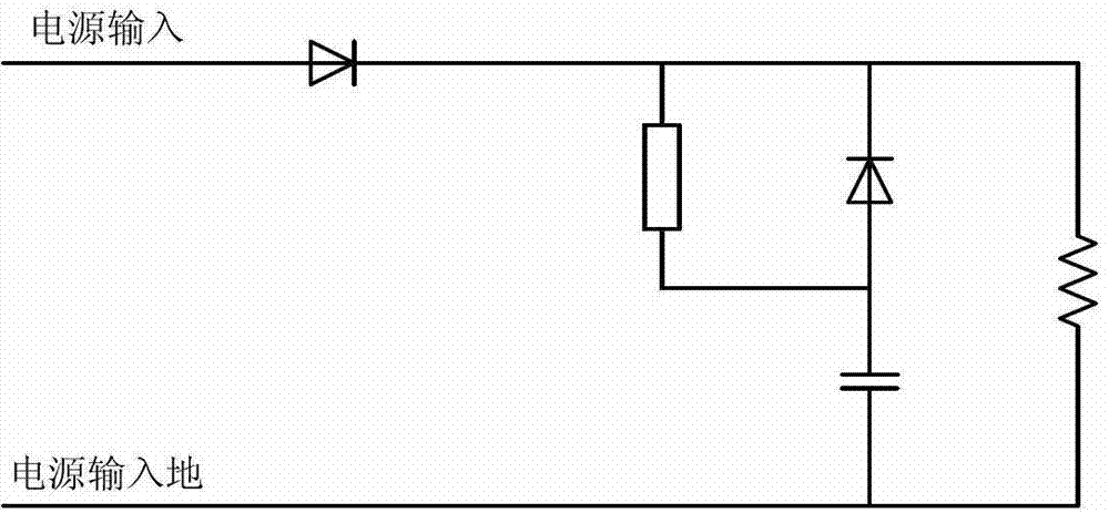 Power source power off maintaining circuit