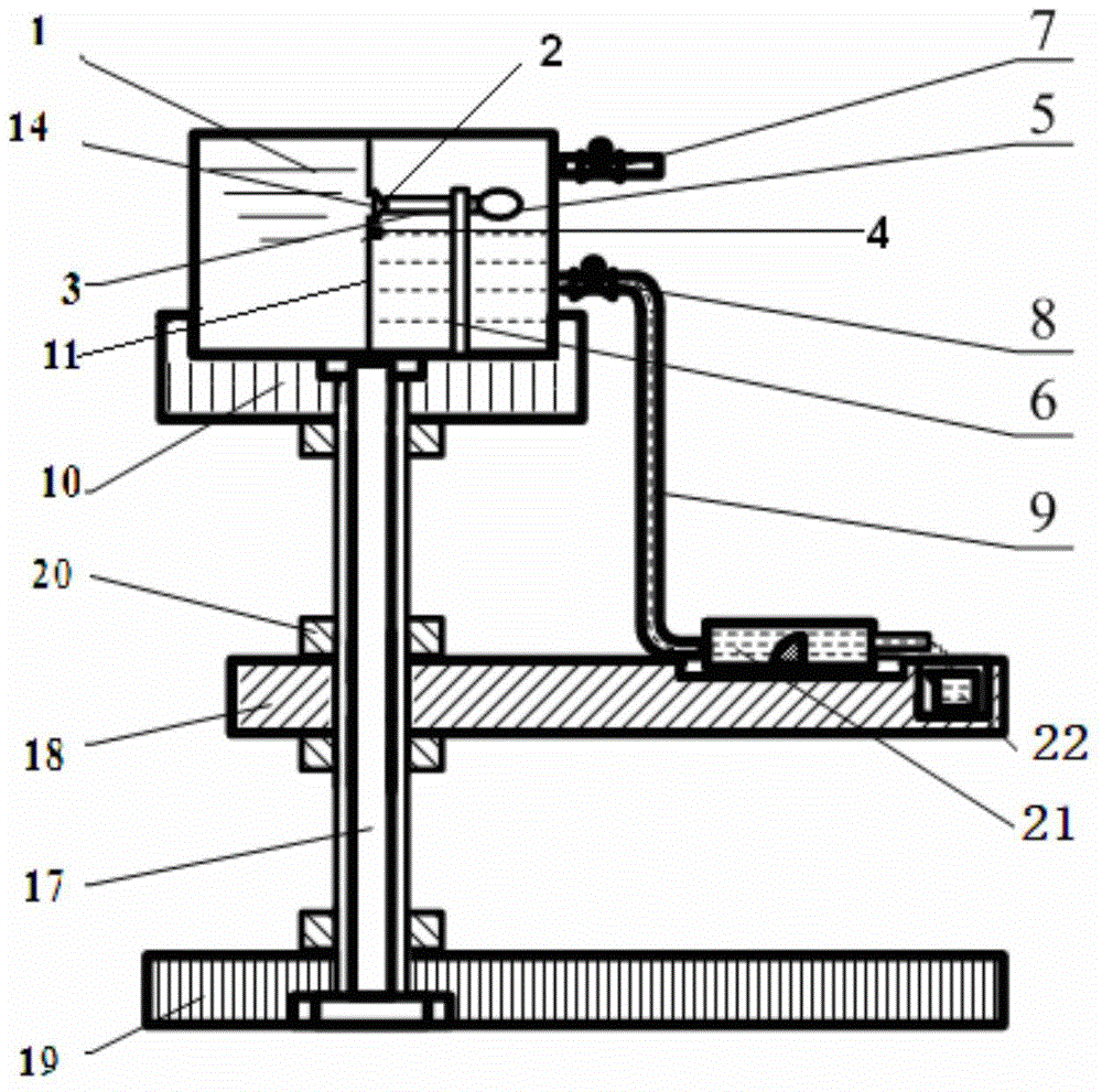 Flow resistance testing device of valveless piezoelectric pump