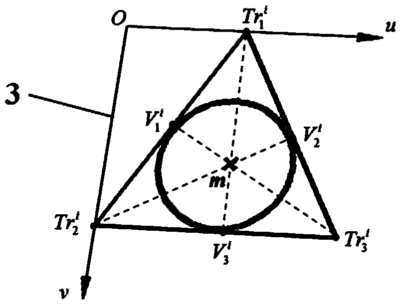 Target method for quickly calibrating intrinsic parameters of vidicon