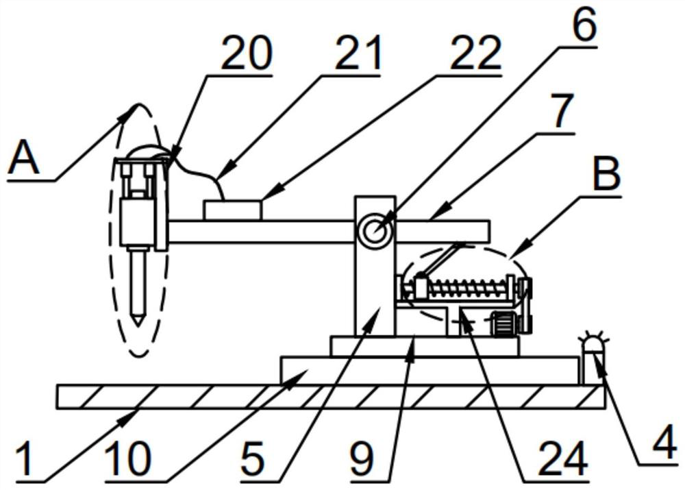 Circuit board electrical testing machine expansion automatic dotting device