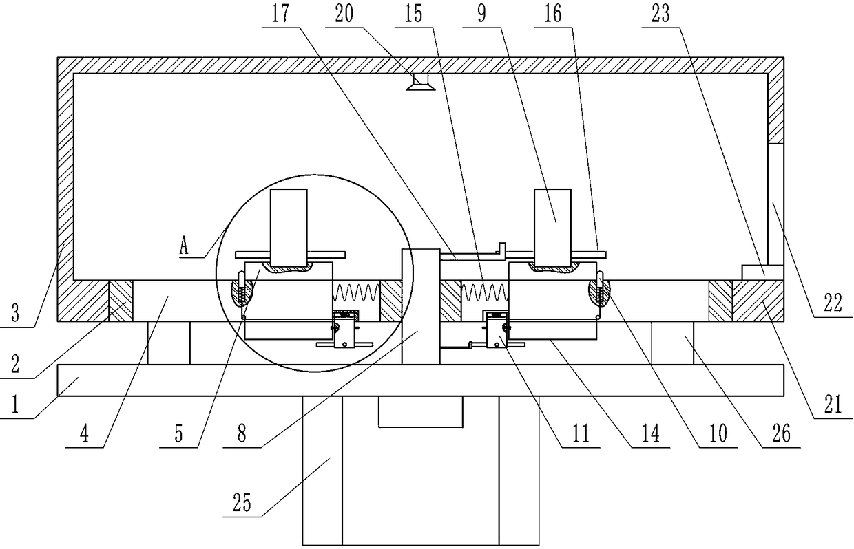 Surgical gauze sterile storing and taking device