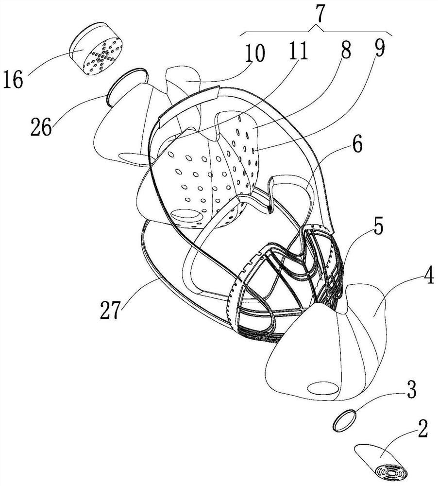 Sterilizing mask capable of adjusting air flow