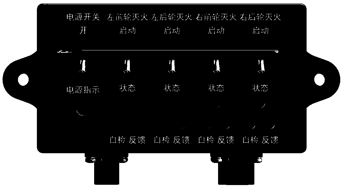 External fire extinguishing device and fire extinguishing method