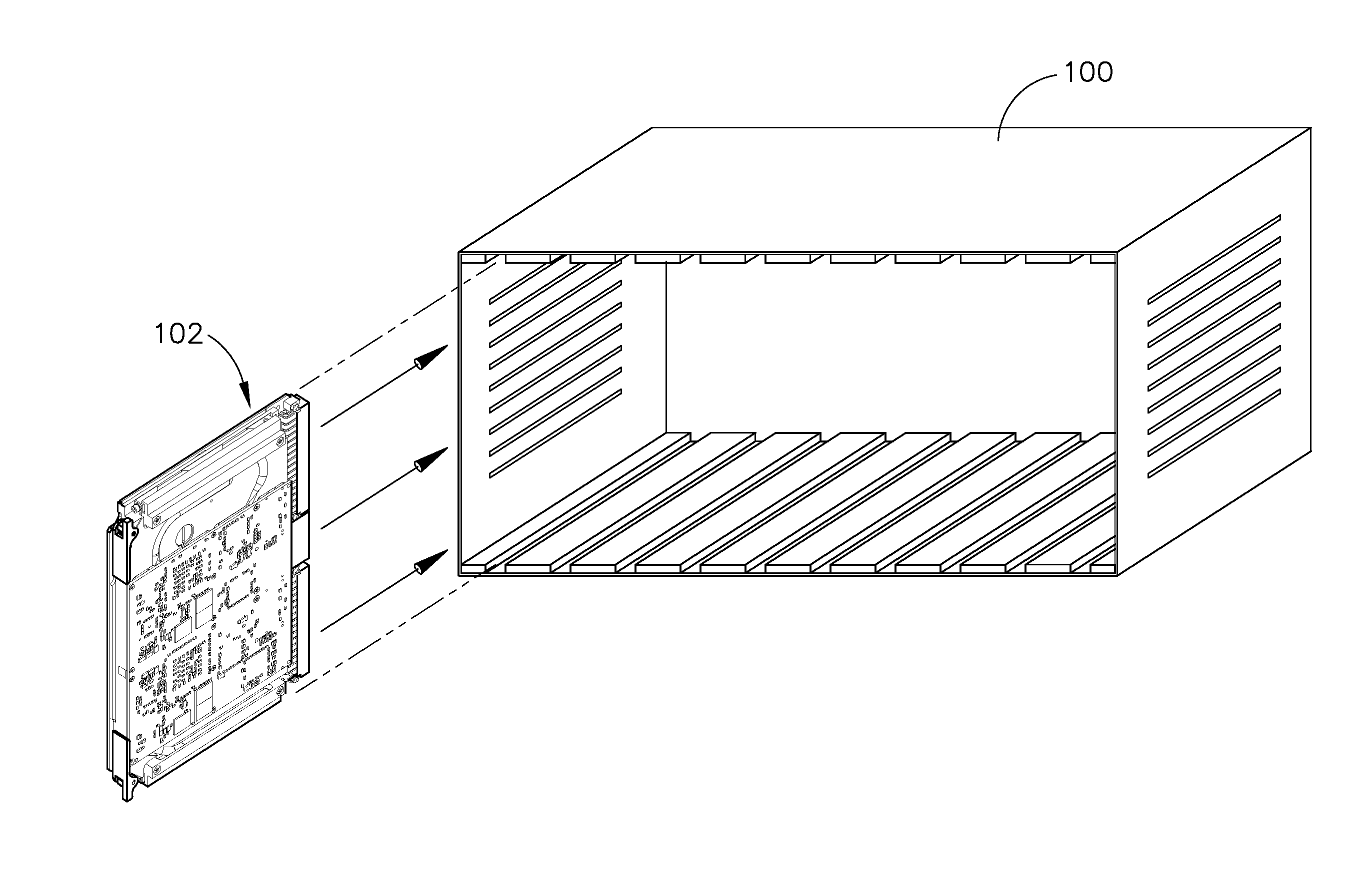 Conduction cooled circuit board assembly