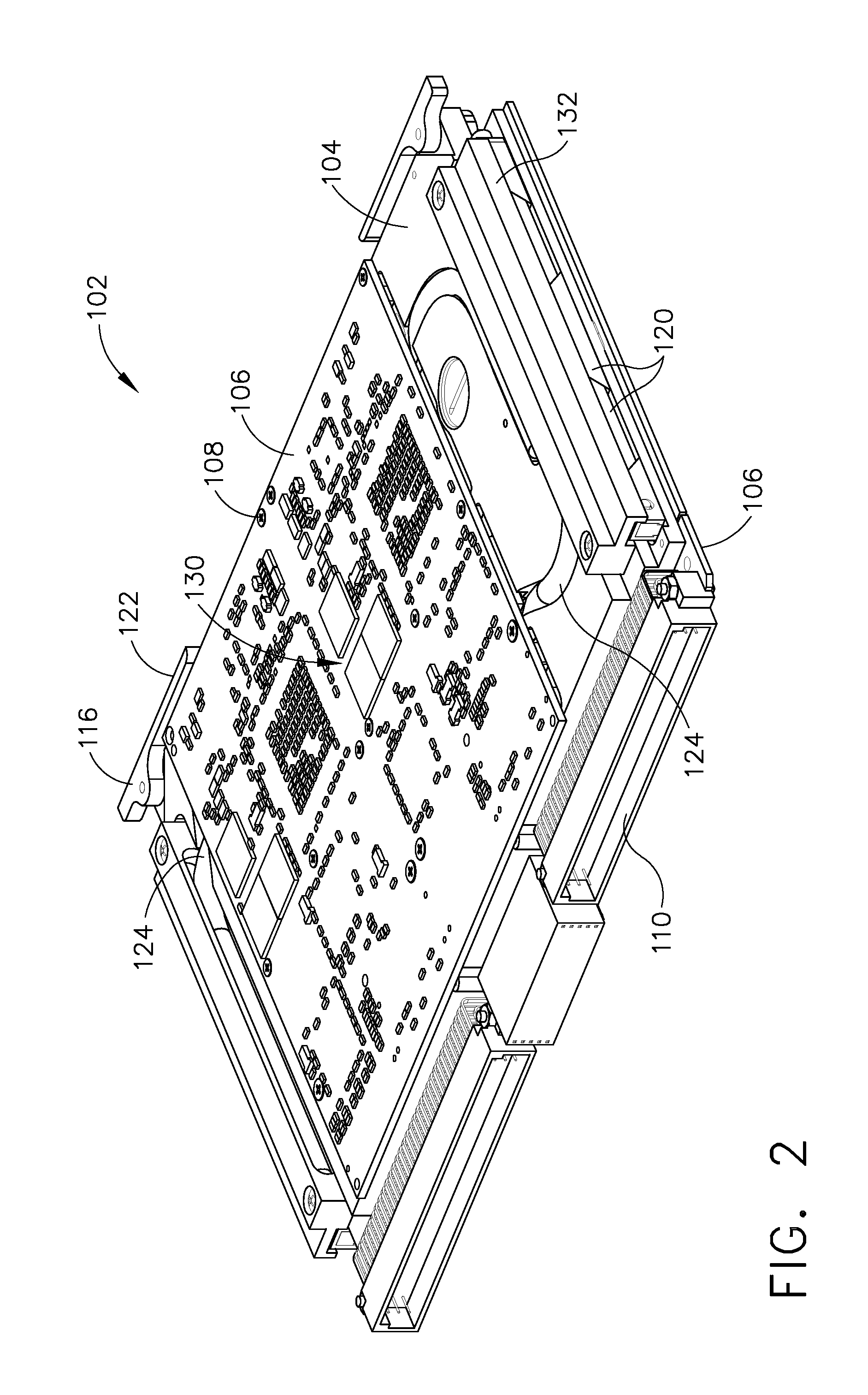 Conduction cooled circuit board assembly