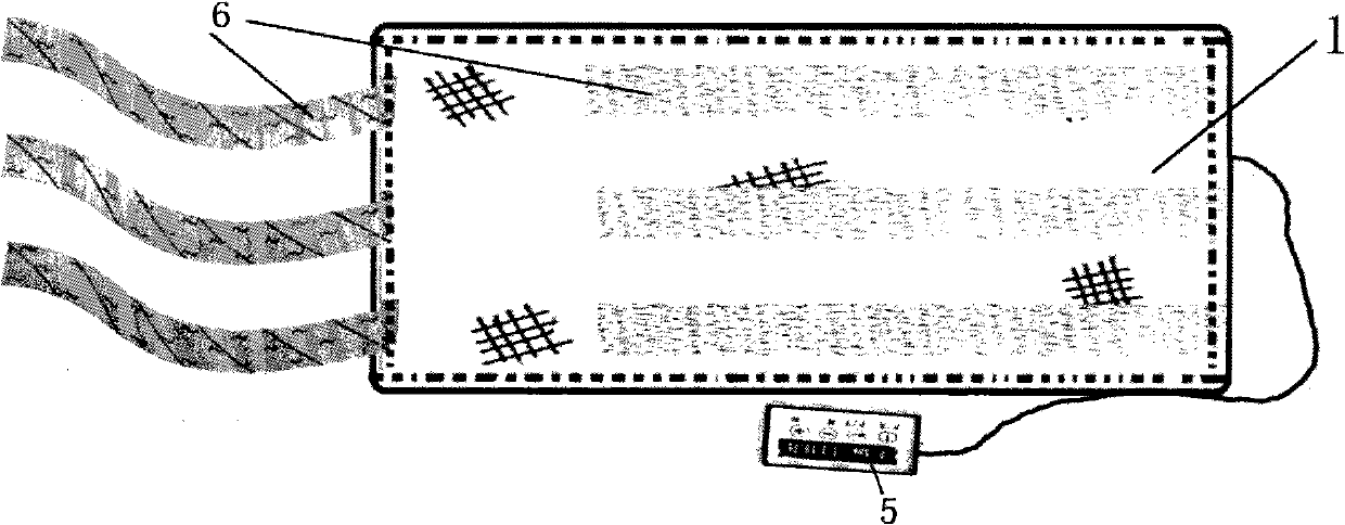 LED (light-emitting diode)-based portable treatment device transmitting 670nm red light