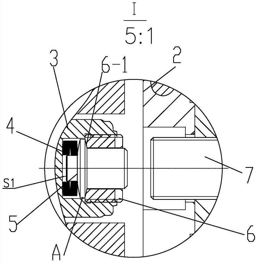 A kind of anti-shock buffer mechanism of angular stroke cylinder