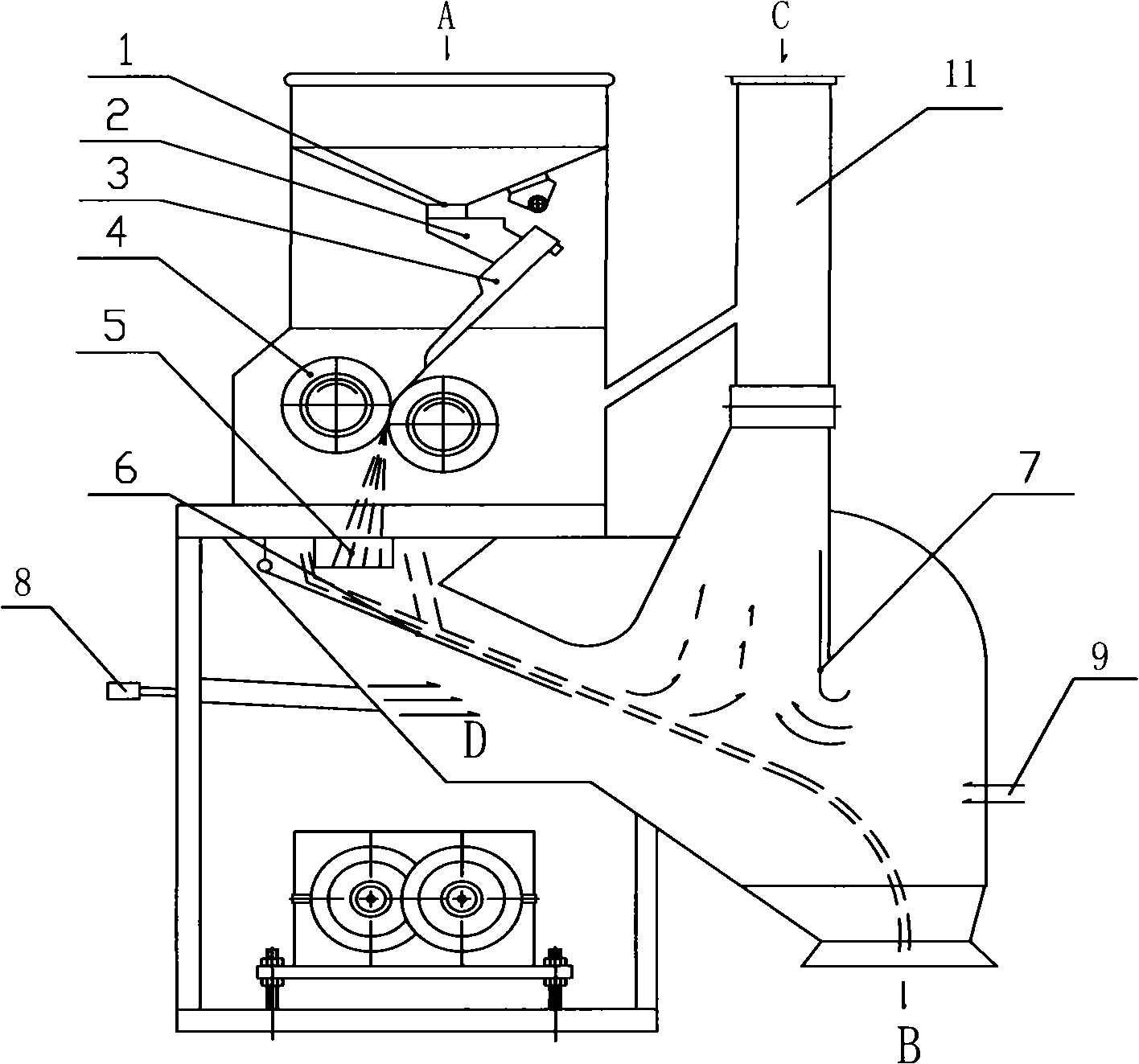 Oat barking equipment and barking method