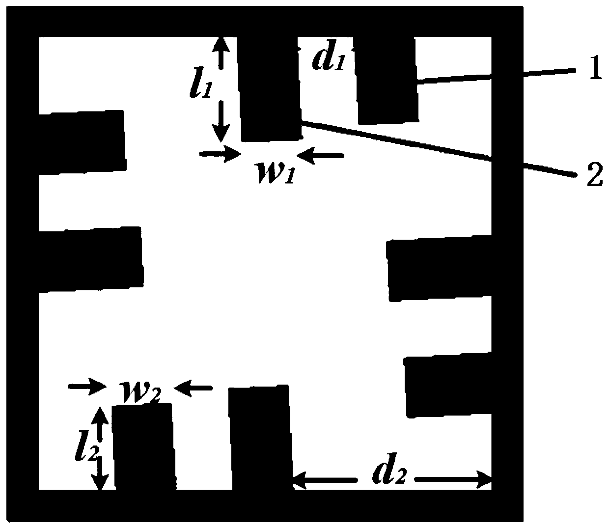 Broadband frequency selection surface for planar dual-polarization millimeter waves