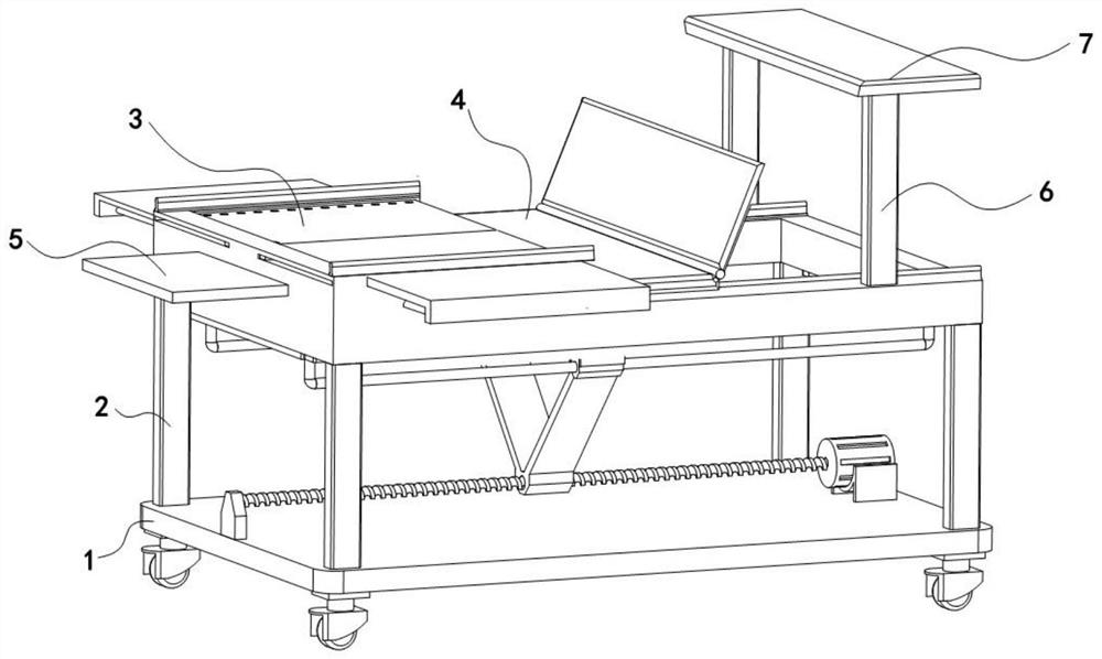 CT (computed tomography) examination auxiliary device convenient for patient to get up