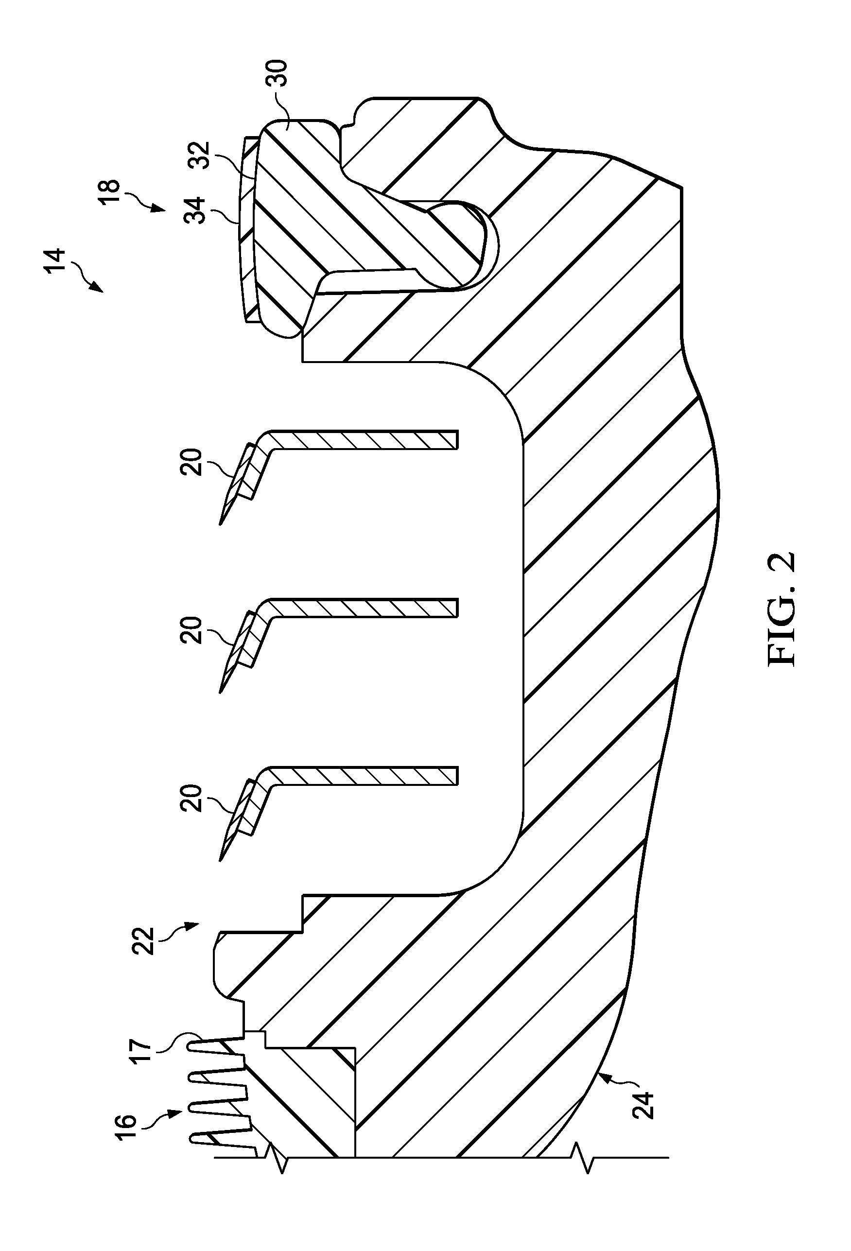 Razor cartridge with a printed lubrication member