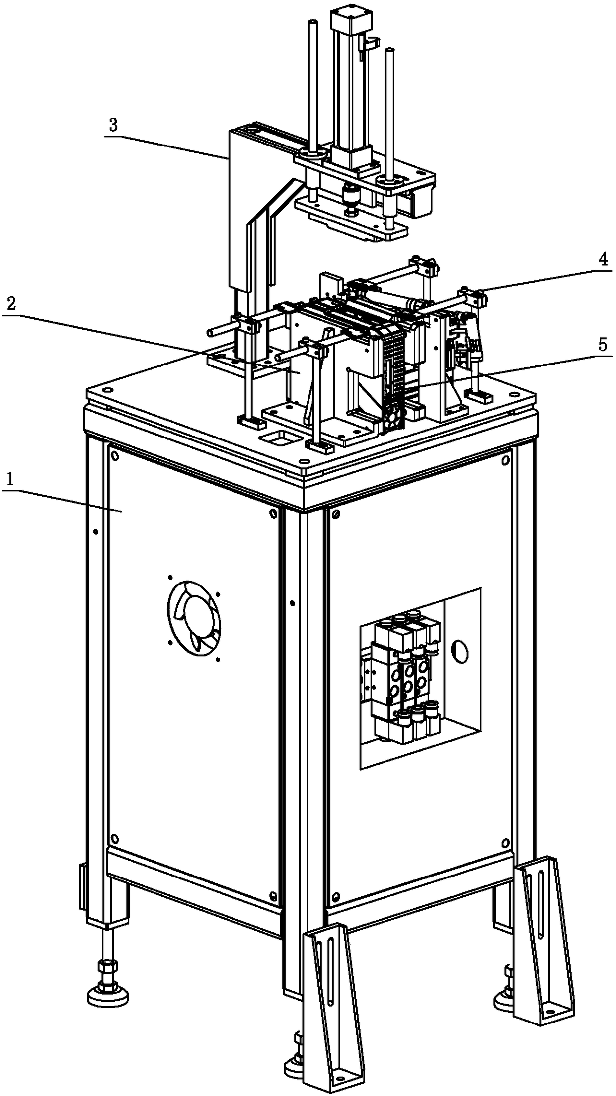 Upper cover plastic shell press-fitting device for assembling drivers