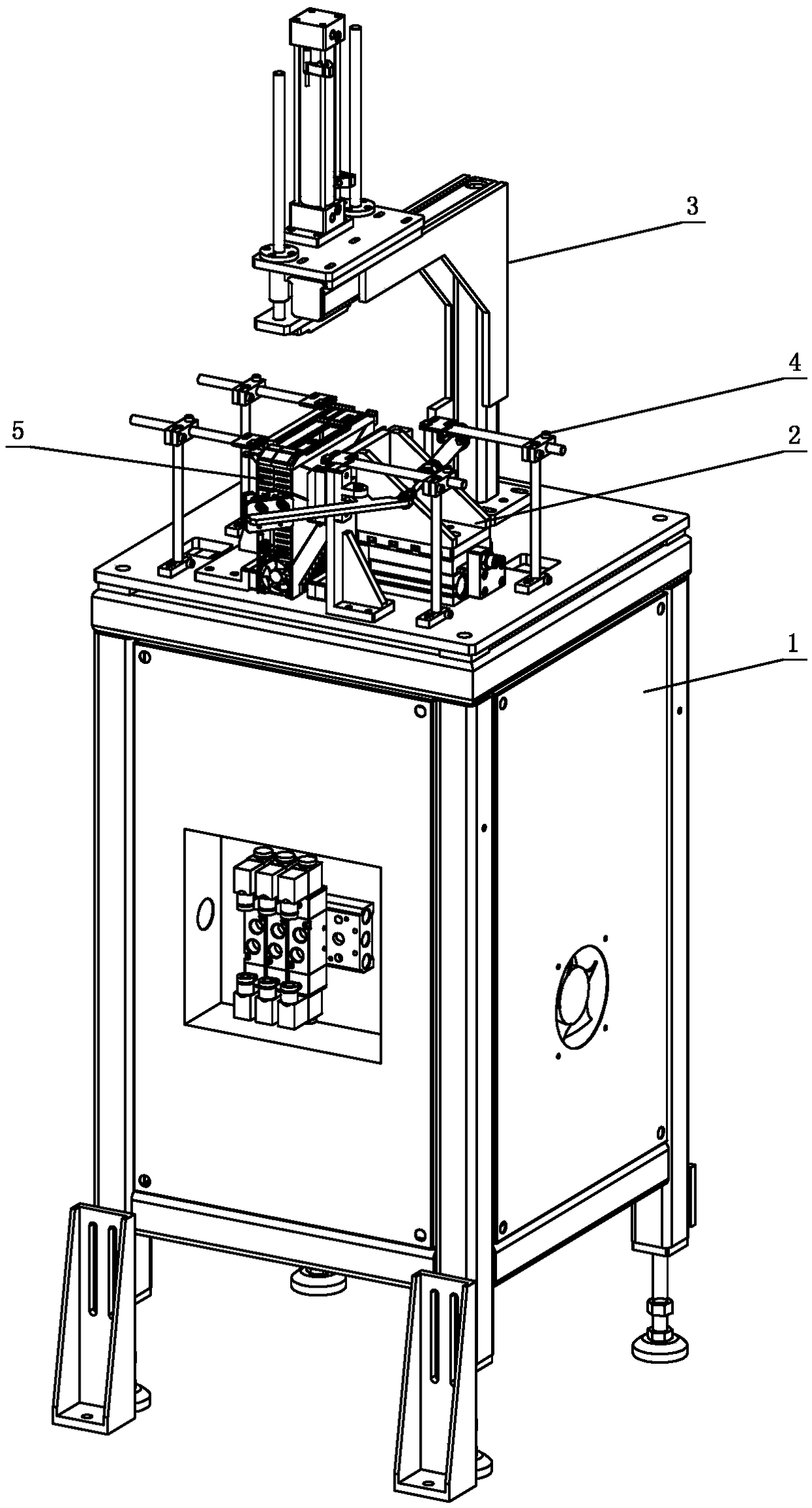 Upper cover plastic shell press-fitting device for assembling drivers