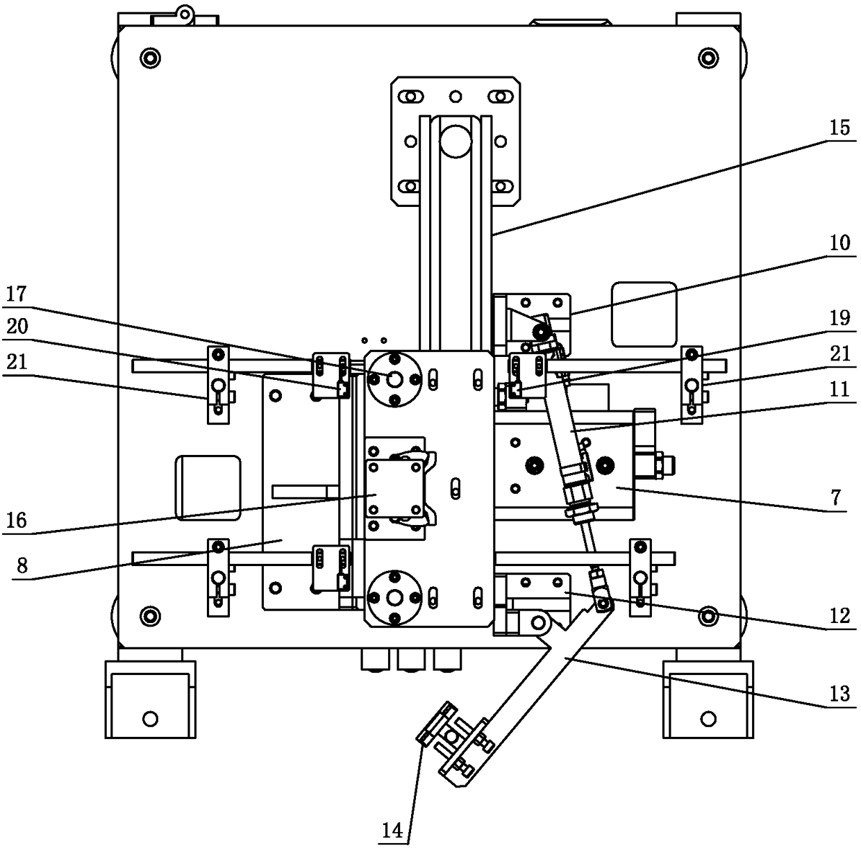 Upper cover plastic shell press-fitting device for assembling drivers