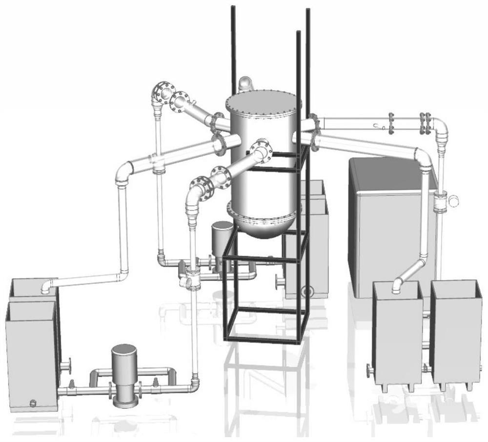 Reactor pressure vessel boron concentration measuring device based on modeling scaling method