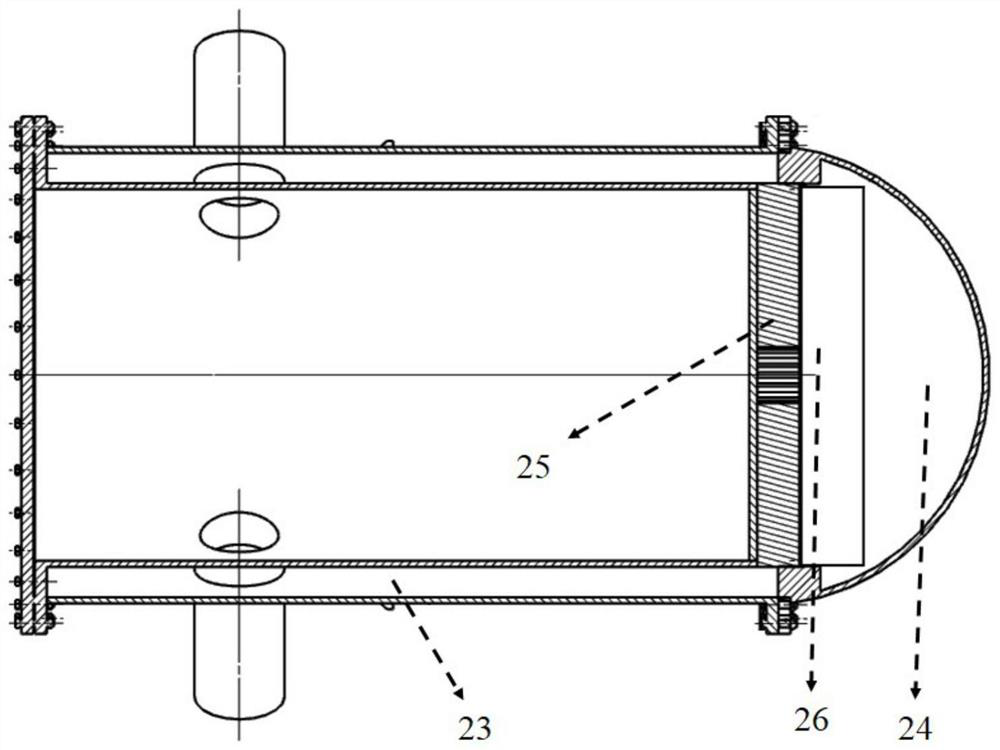 Reactor pressure vessel boron concentration measuring device based on modeling scaling method