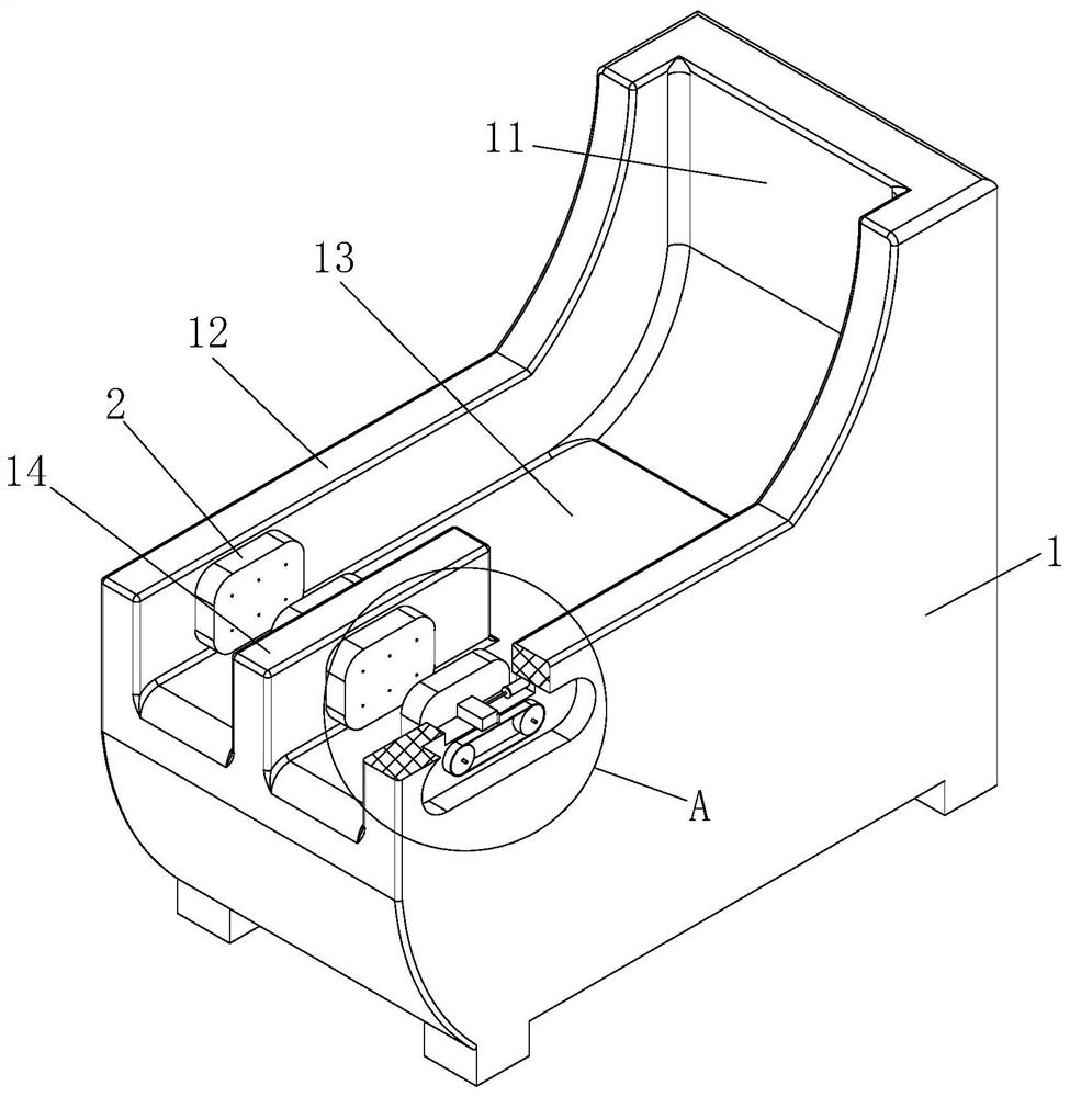 Guiding type semi-automatic massager