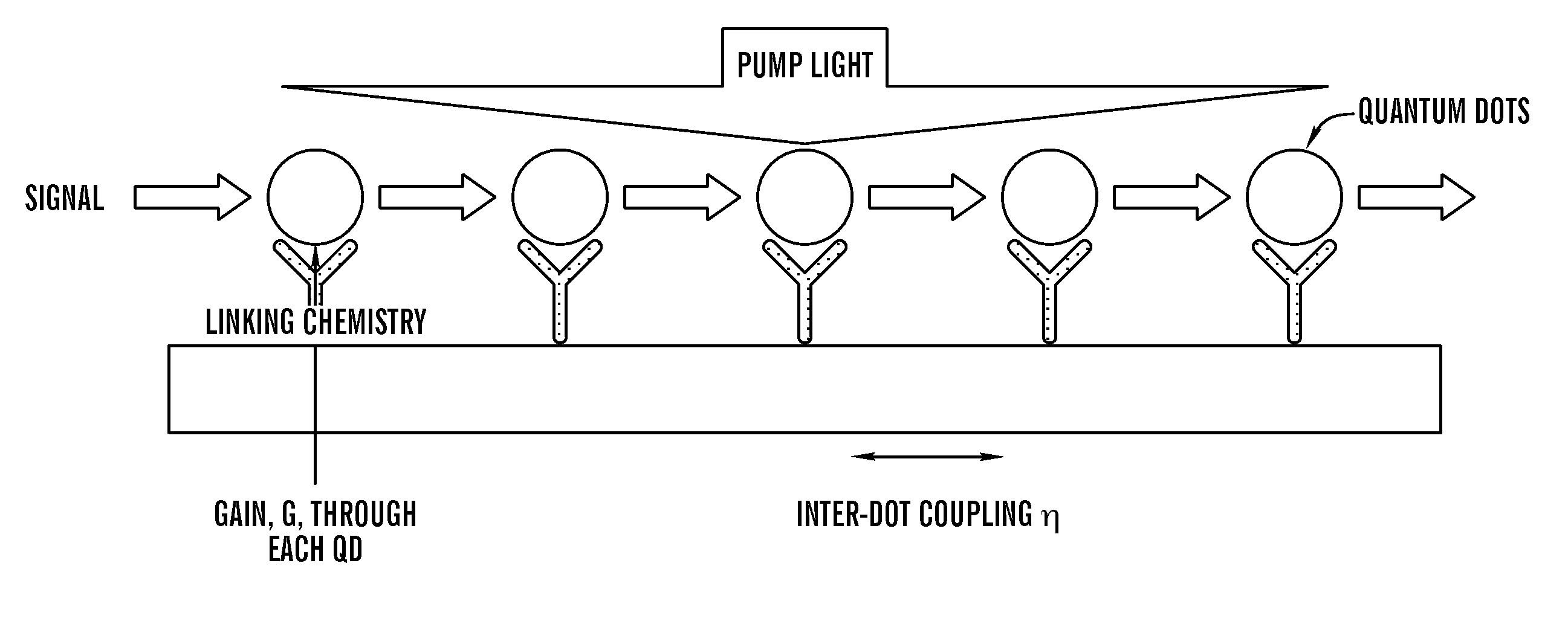 Multiple quantum dot waveguides