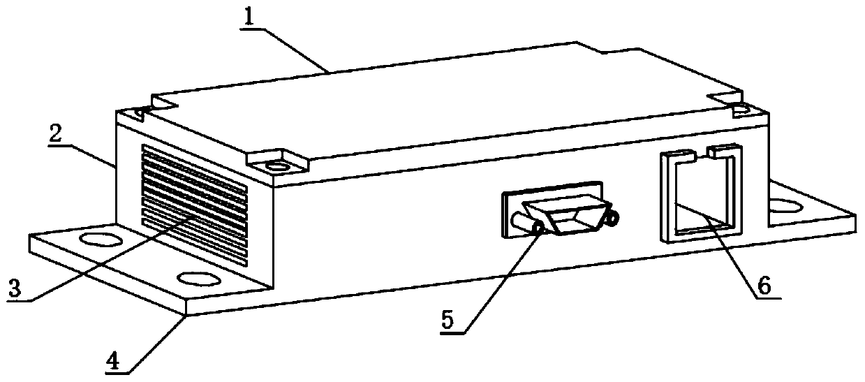 A wireless transmission box with anti-vibration and buffering functions