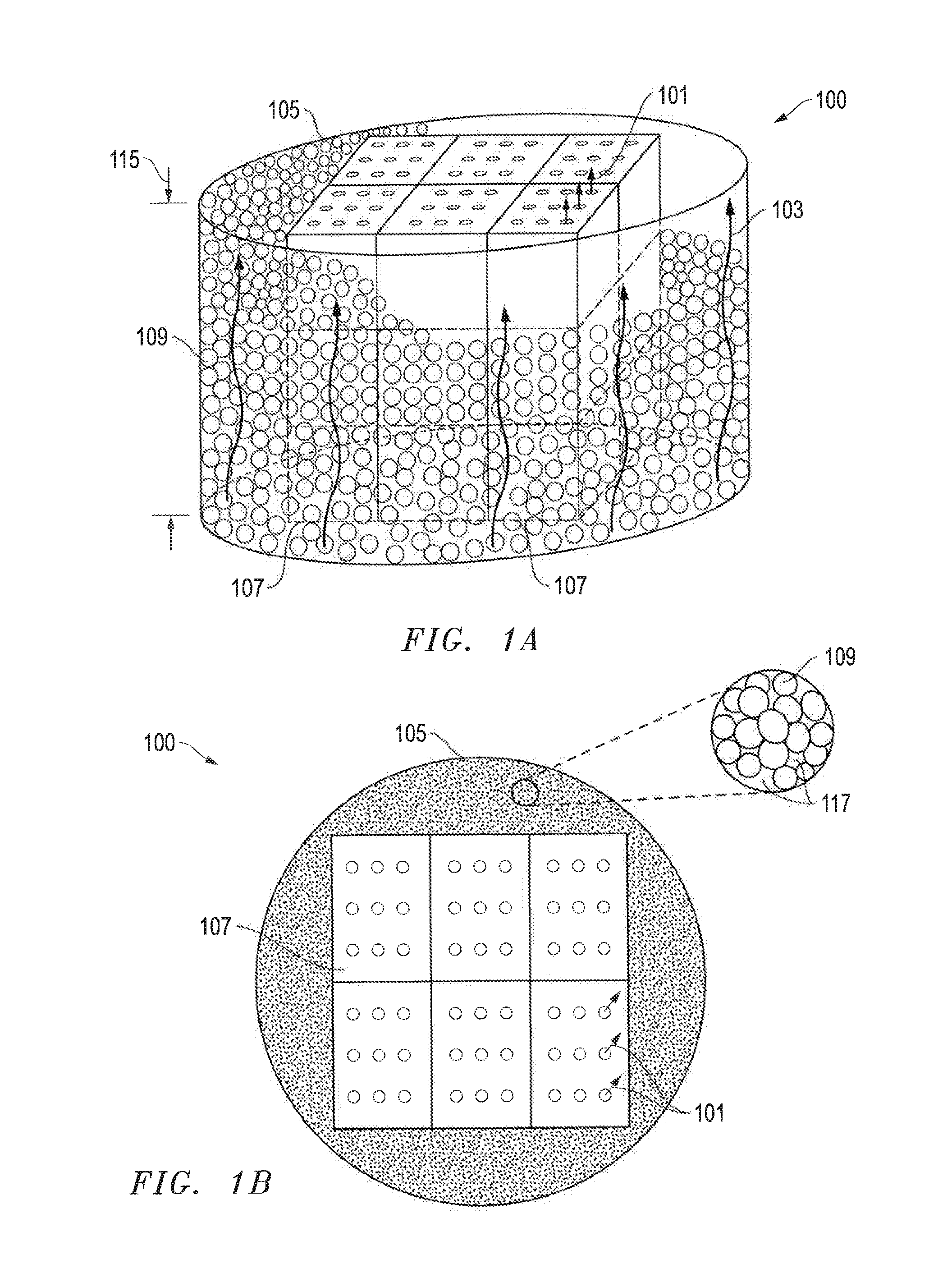 Structured media and methods for thermal energy storage